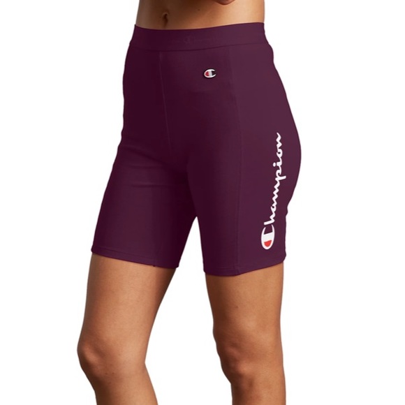 Champion Everyday Bike Shorts Vertical Logo - Picture 2 of 4